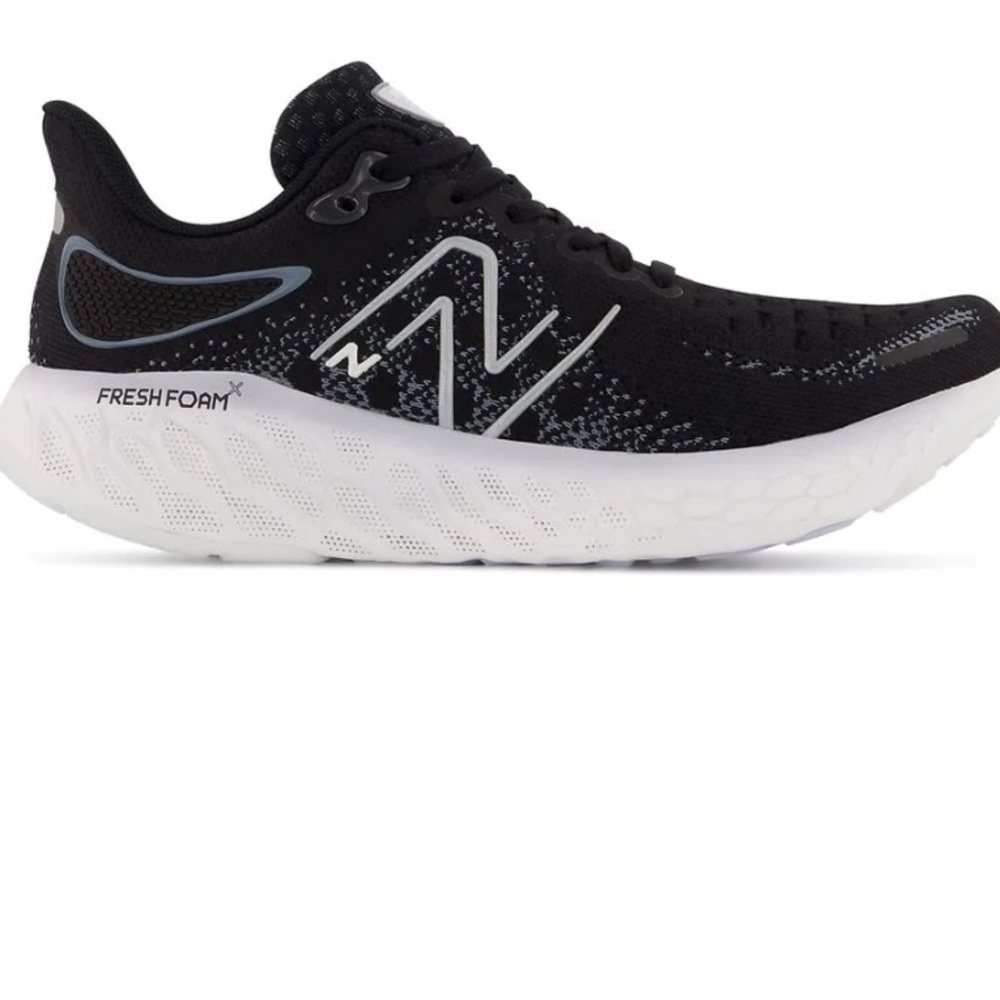 New Balance Women's 1080v12 Black and White Athletic Shoes 8.5